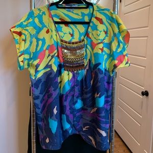 Tibi Multicolor Top